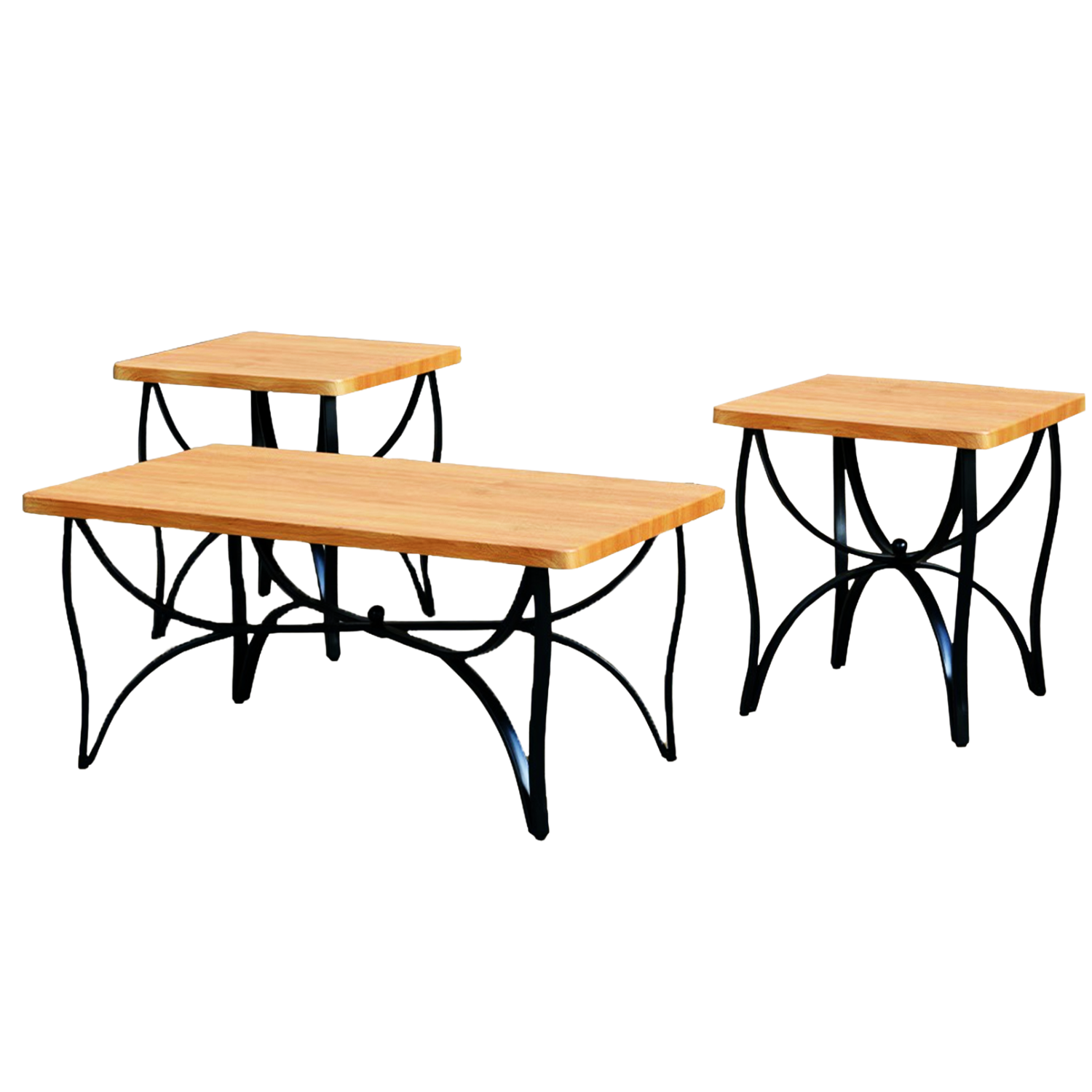Center Table with 2 Side Tables