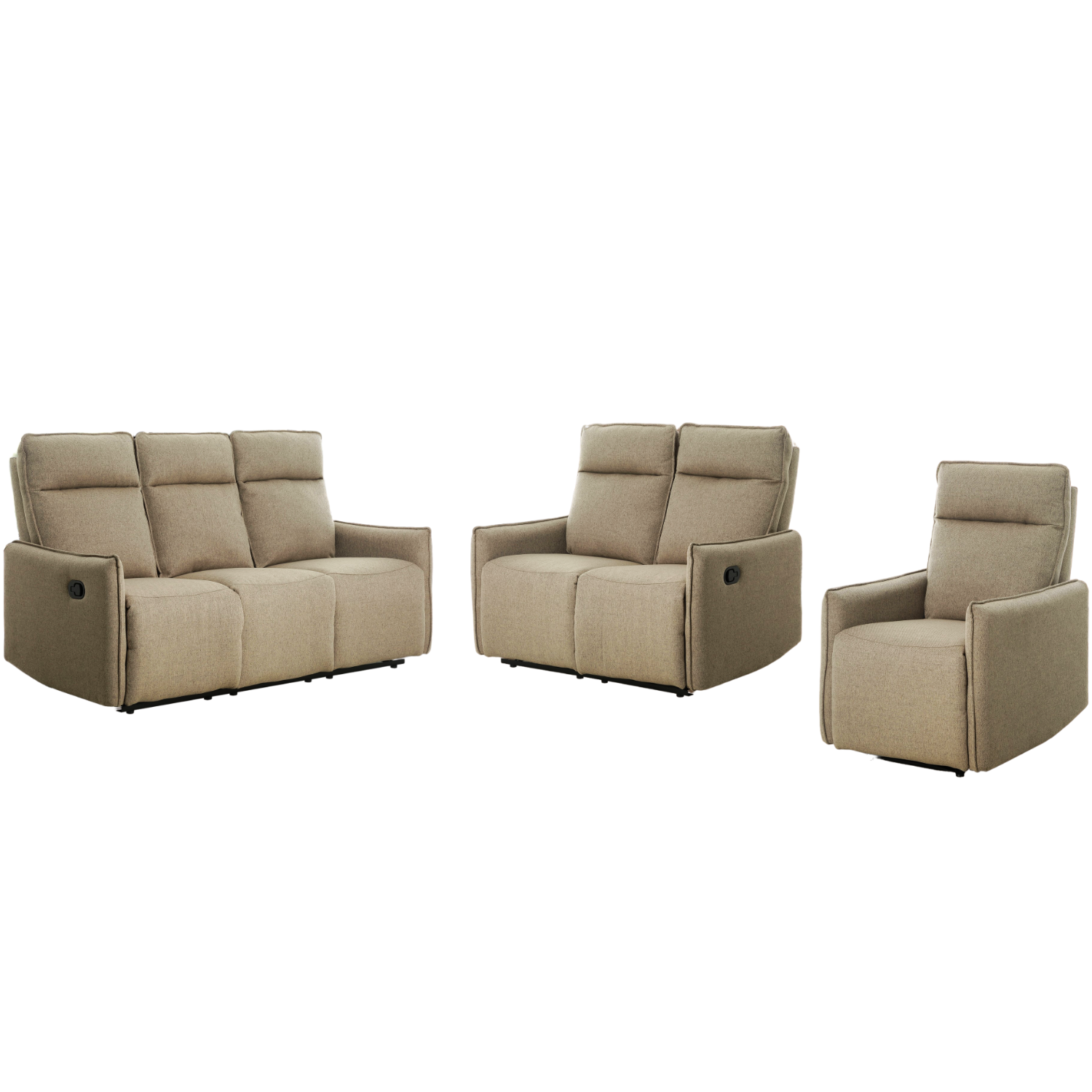 Clayton Brown Reclining Sofa Set