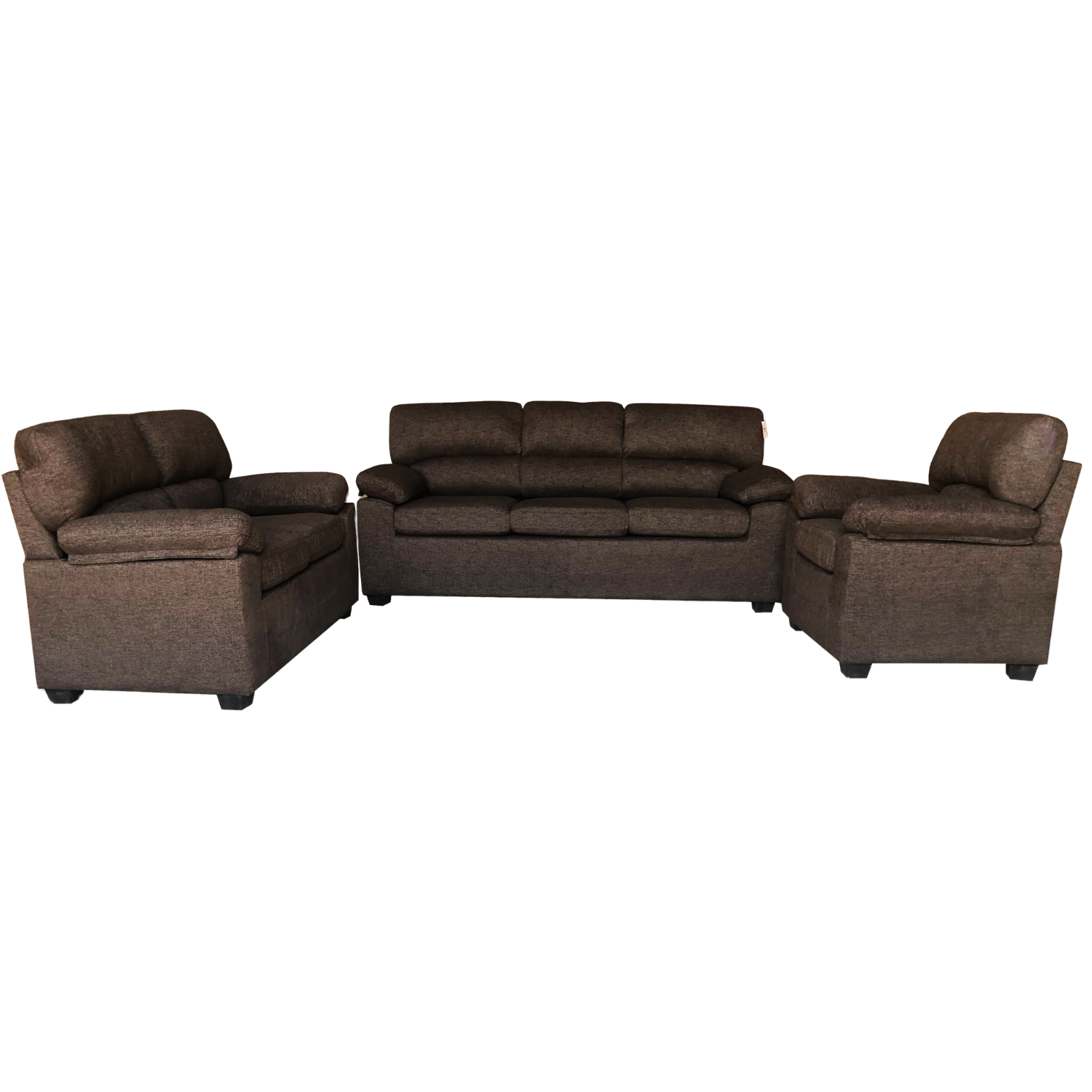 Franco Dark Brown Sofa Set