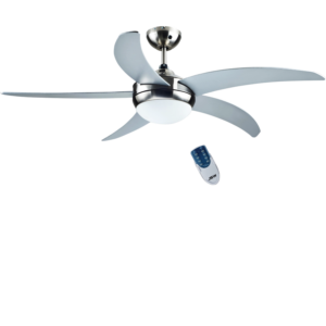 52" Decorative Ceiling Fan with Remote (Silver)