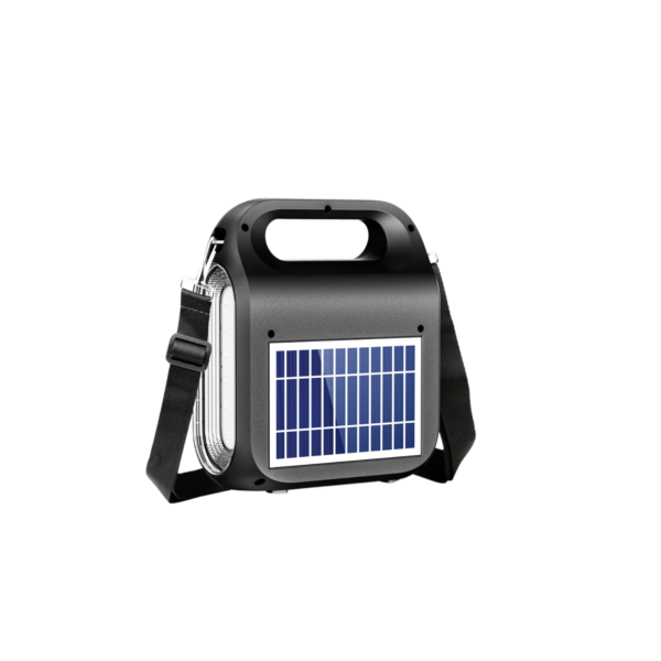 4" Solar Rechargeable Speaker with LED Bulb - Image 2