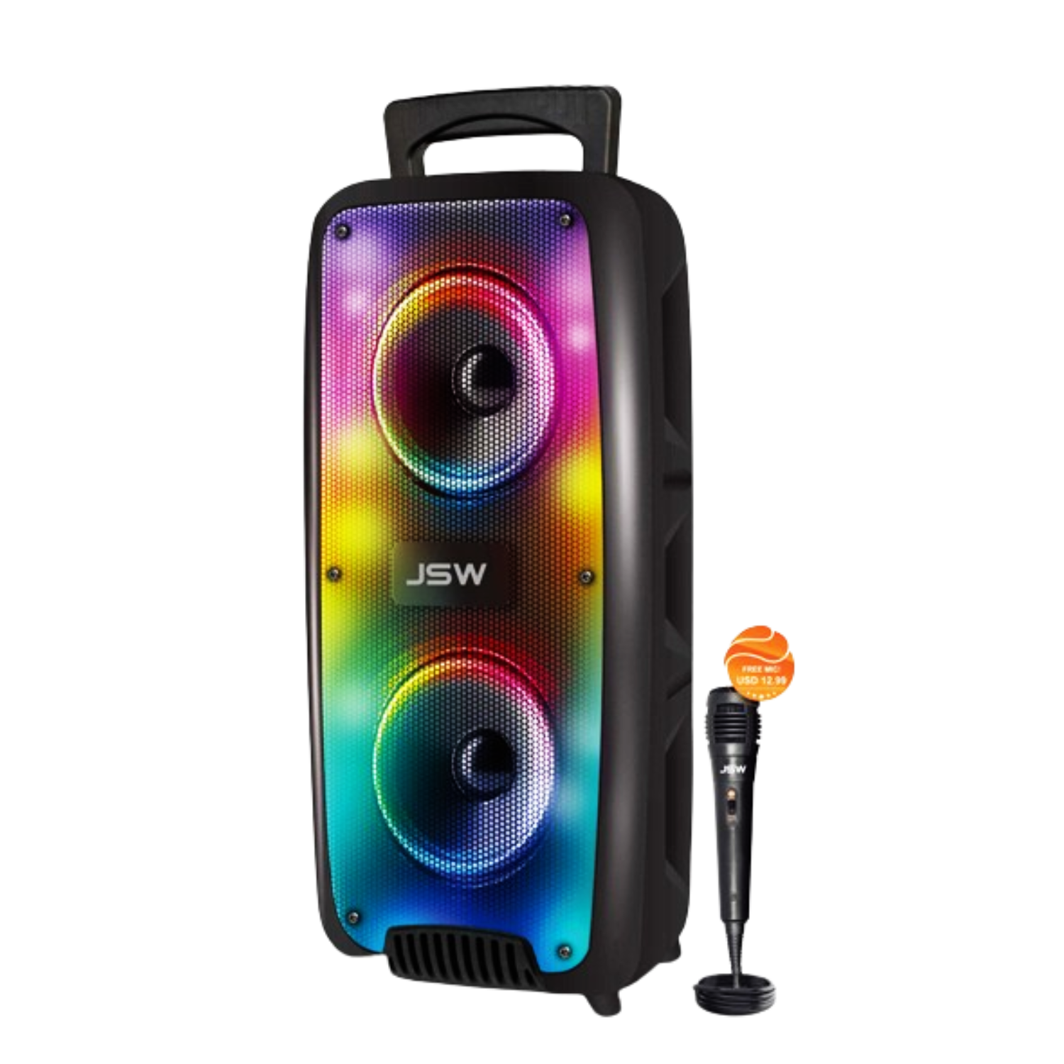 6.5" x2 Portable DJ Speaker Box