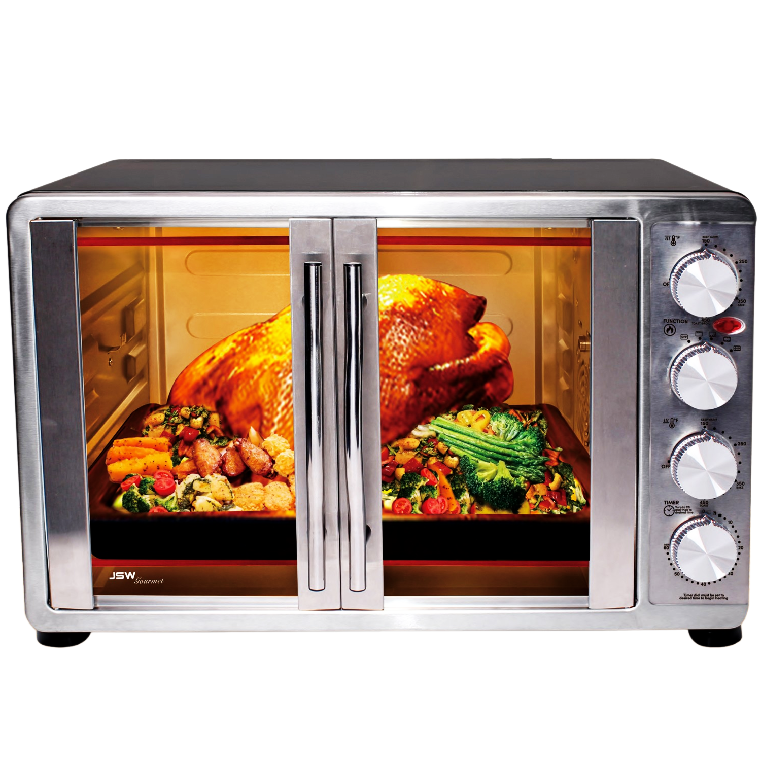 54L Counter Top Toaster Oven Broiler