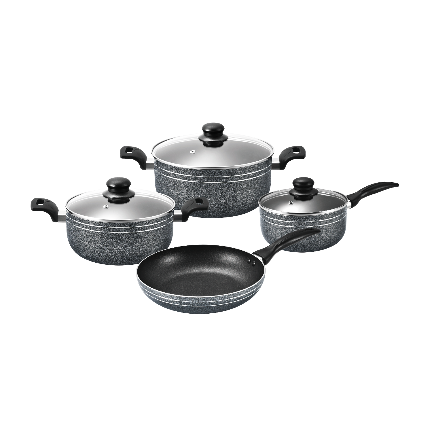 Non Stick 7 Pcs Cookware Set