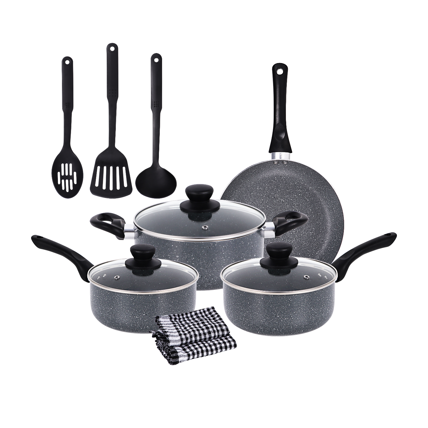Non Stick 12 Pcs Cookware Set