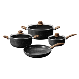 Non Stick 7 Pcs Cookware Set