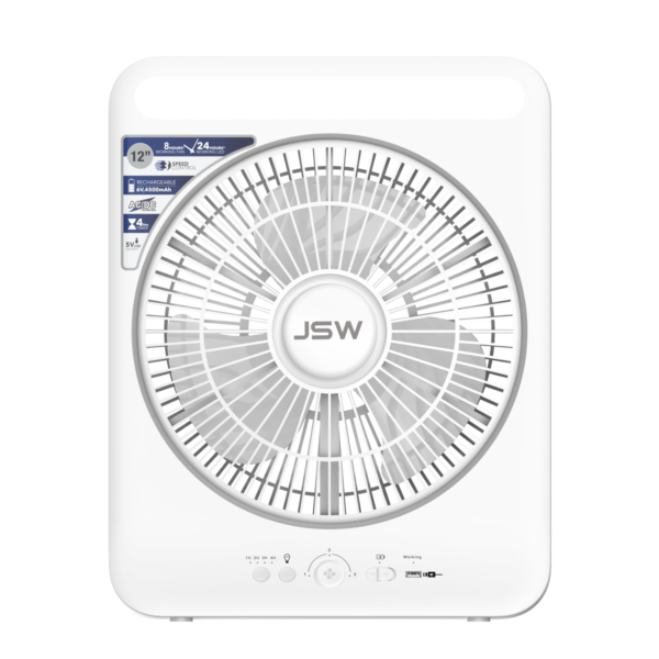 12" Rechargeable Box Fan AC/DC